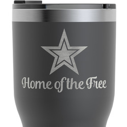 American Quotes RTIC Tumbler - Black - Engraved Front (Personalized)