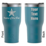 American Quotes RTIC Tumbler - Dark Teal - Laser Engraved - Double-Sided