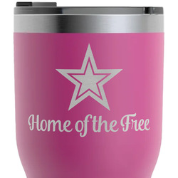 American Quotes RTIC Tumbler - Magenta - Laser Engraved - Double-Sided