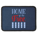 American Quotes Iron On Rectangle Patch