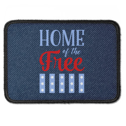 American Quotes Iron On Rectangle Patch