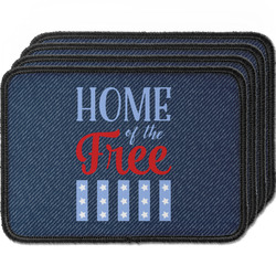 American Quotes Iron On Rectangle Patches - Set of 4