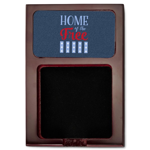 American Quotes Red Mahogany Sticky Note Holder - Flat