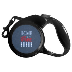 American Quotes Retractable Dog Leash - Small (Personalized)
