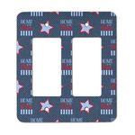 American Quotes Rocker Style Light Switch Cover - Two Switch