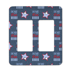 American Quotes Rocker Style Light Switch Cover - Two Switch