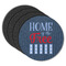 American Quotes Round Rubber Backed Coasters - Set of 4