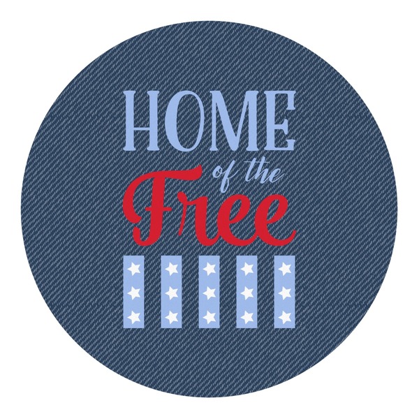 Custom American Quotes Round Decal - Small