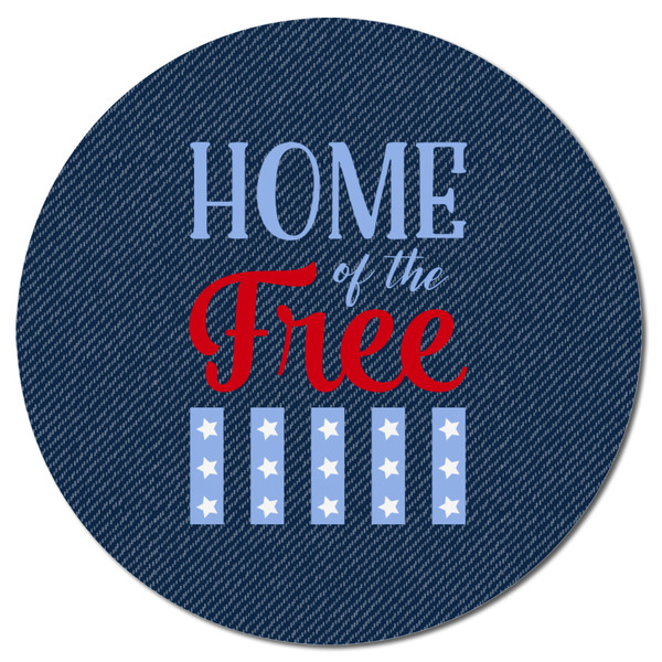 American Quotes Round Fridge Magnet - FRONT