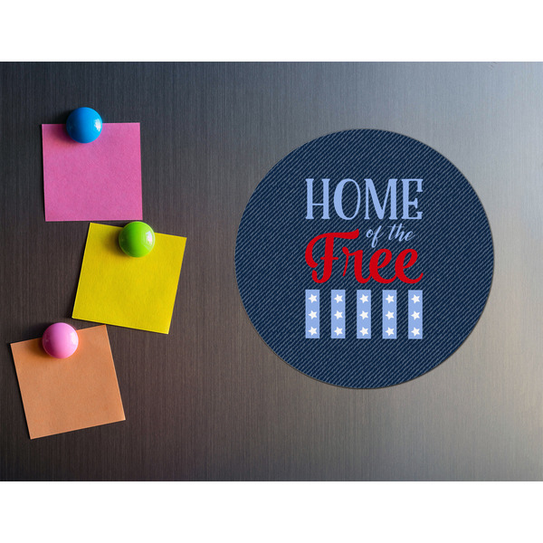 American Quotes Round Fridge Magnet - LIFESTYLE