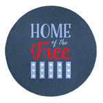 American Quotes 5' Round Indoor Area Rug