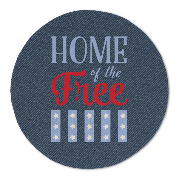 American Quotes Round Linen Placemats - FRONT (Double Sided)