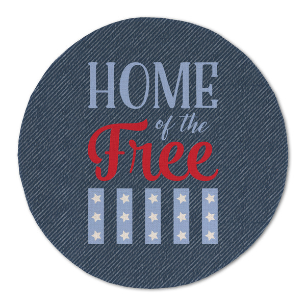 American Quotes Round Linen Placemats - FRONT (Single Sided)