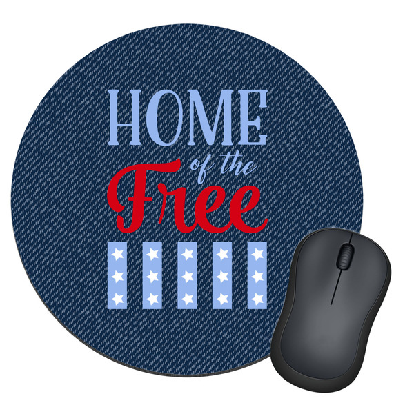 Custom American Quotes Round Mouse Pad