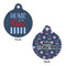 American Quotes Round Pet Tag - Front & Back