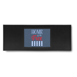 American Quotes Rubber Bar Mat