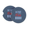 American Quotes Sandstone Car Coasters - Set of 2