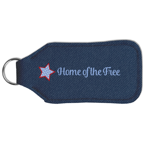 American Quotes Sanitizer Holder Keychain - Large (Back)