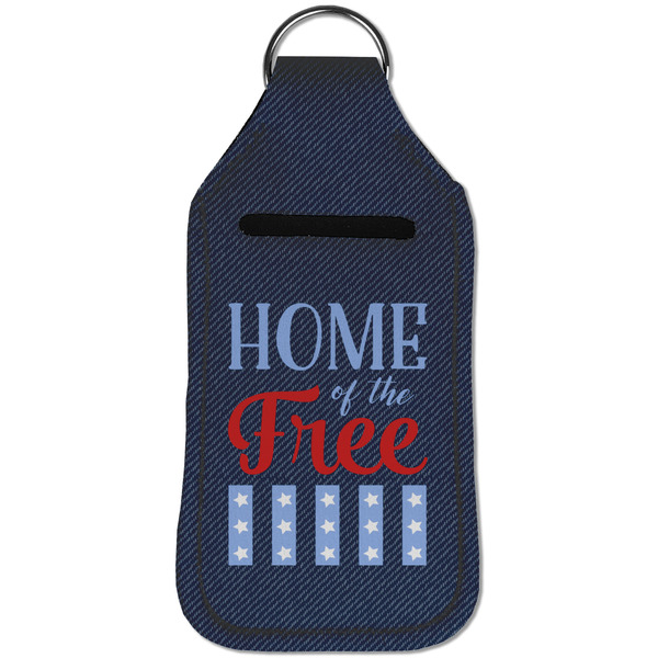 American Quotes Sanitizer Holder Keychain - Large (Front)