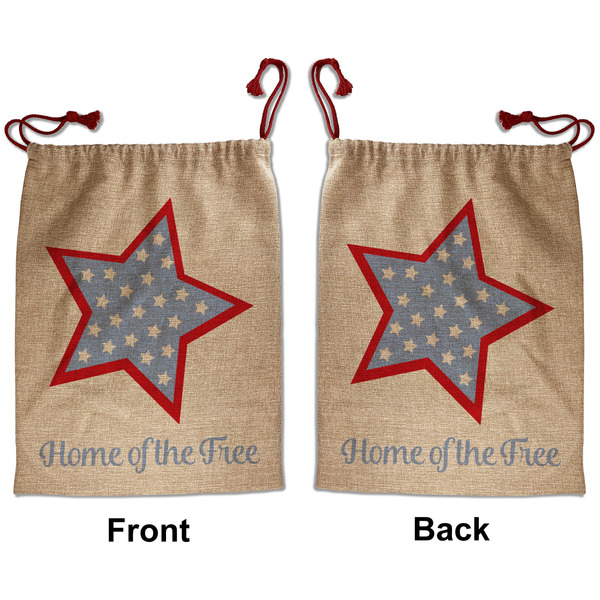 American Quotes Santa Bag - Front and Back