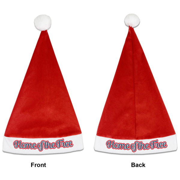 Custom American Quotes Santa Hat - Front & Back