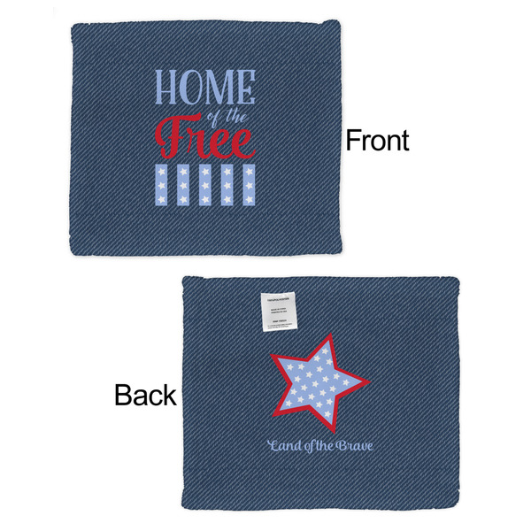American Quotes Security Blanket - Front & Back View
