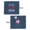American Quotes Security Blanket - Front & Back View
