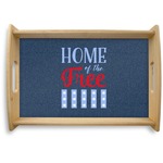 American Quotes Natural Wooden Tray - Small