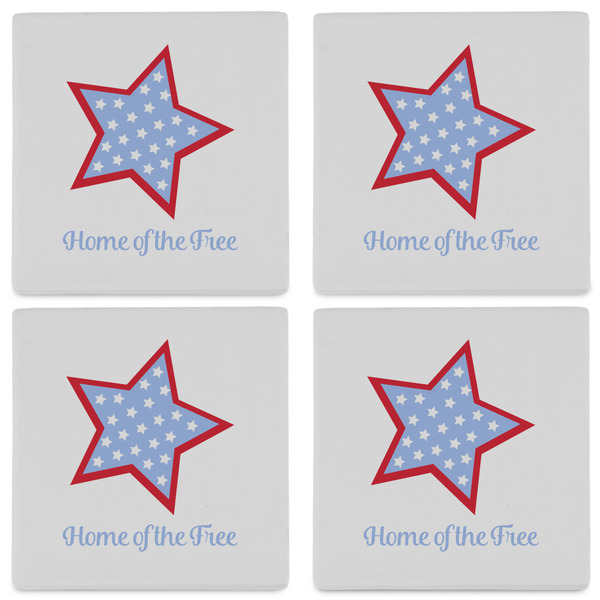 American Quotes Set of 4 Sandstone Coasters - See All 4 View