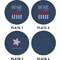 American Quotes Set of Appetizer / Dessert Plates (Approval)