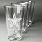 American Quotes Set of Four Engraved Pint Glasses - Set View