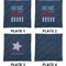 American Quotes Set of Square Dinner Plates (Approval)
