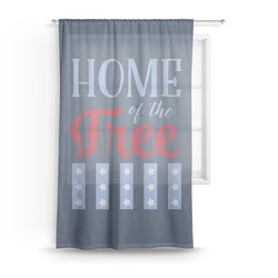 American Quotes Sheer Curtain