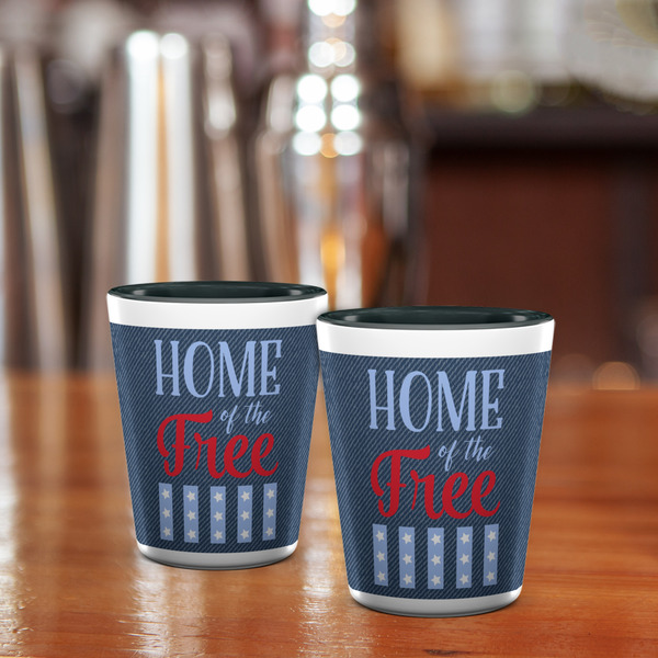 American Quotes Shot Glass - Two Tone - LIFESTYLE
