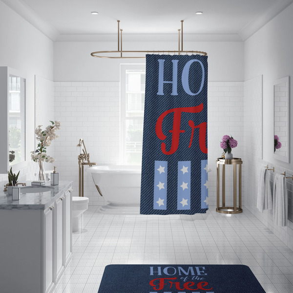 American Quotes Shower Curtain - 70"x83"