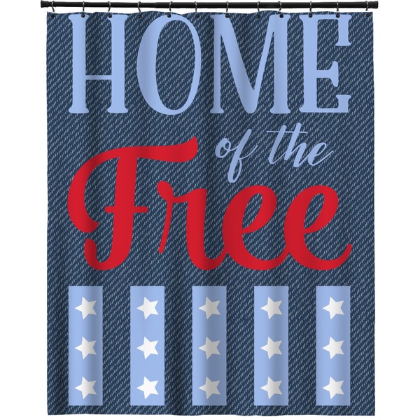 Custom American Quotes Extra Long Shower Curtain - 70"x84"