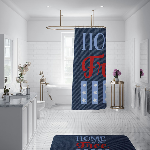 American Quotes Shower Curtain - Custom Size