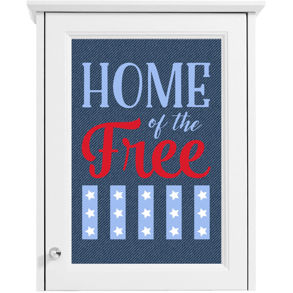 American Quotes Single White Cabinet Decal