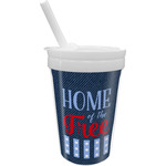 American Quotes Sippy Cup with Straw