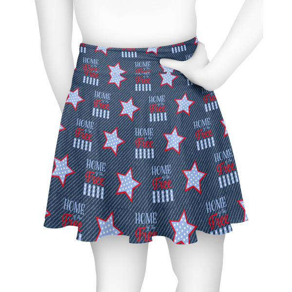 American Quotes Skater Skirt - Back