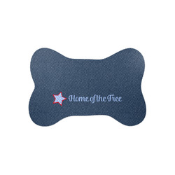 American Quotes Bone Shaped Dog Food Mat (Small)