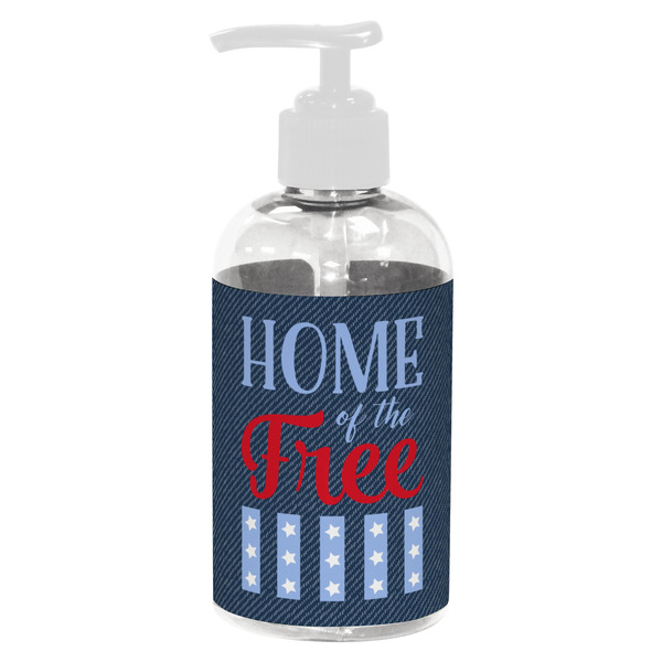 Custom American Quotes Plastic Soap / Lotion Dispenser (8 oz - Small - White)