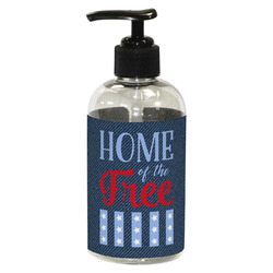 American Quotes Plastic Soap / Lotion Dispenser (8 oz - Small - Black)