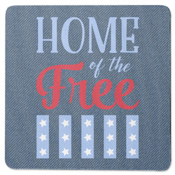 American Quotes Square Rubber Backed Coaster