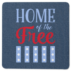 American Quotes Square Rubber Backed Coaster