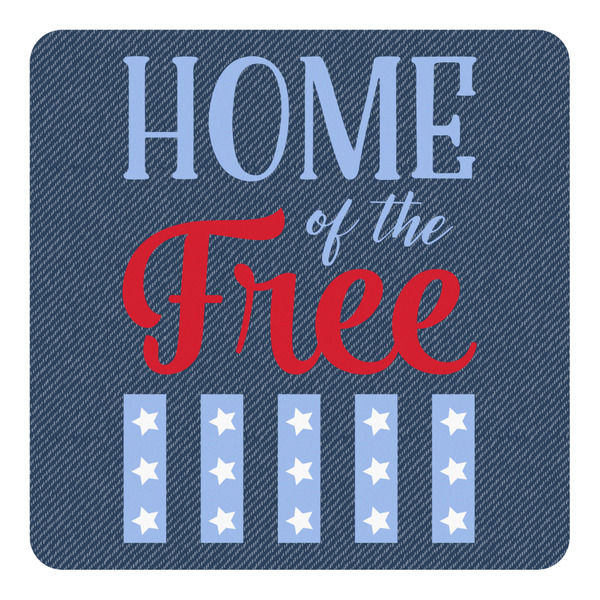 Custom American Quotes Square Decal - Small