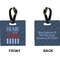 American Quotes Square Luggage Tag (Front + Back)