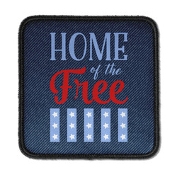 American Quotes Iron On Square Patch