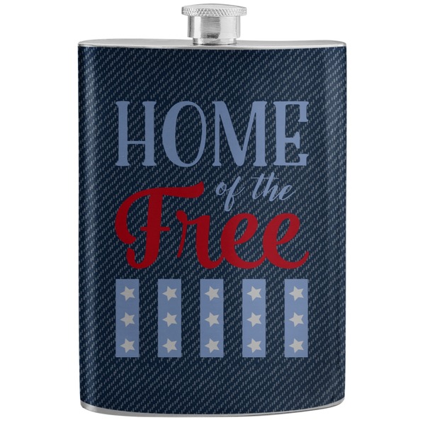 Custom American Quotes Stainless Steel Flask