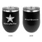 American Quotes Stainless Wine Tumblers - Black - Double Sided - Approval